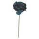 45cm Midnight Blue Short Stem Tudor Rose (1)