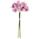 55cm Lilac Silk Narcissus Daffodil Bunch (1)