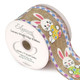 Easter Bunny Natural Wired Edge Ribbon - 63mm x 9.1cm (1)