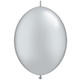 12" Silver Qualatex QuickLink Latex Balloons (50)