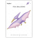 45 inch Lilac Pterodactyl Foil Balloon (1)