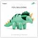 36 inch Green Triceratops Foil Balloon (1)