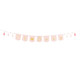 Oh Baby Light Pink Fabric Pennant & Tassel Garland - 2.5m (1)