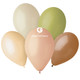 13" Naturals Assorted Gemar Latex Balloons (50)
