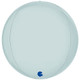 15" Globe Satin Pastel Blue Foil Balloon (1) - UNPACKAGED