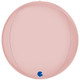 15" Globe Satin Pastel Pink Foil Balloon (1) - UNPACKAGED