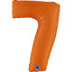 40 inch Orange Matte Number 7 Foil Balloon (1)