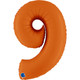 40 inch Orange Matte Number 9 Foil Balloon (1)
