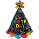 31 inch Birthday Doodle Party Hat Foil Balloon (1)