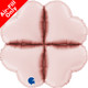 24 inch Pastel Pink Satin Base Hearts Foil Balloon Holder (1)