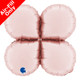 19 inch Pastel Pink Satin Base Drops Foil Balloon Holder (1)