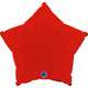 18" Matte Red Star Foil Balloon (1) - UNPACKAGED