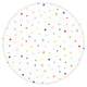 Multi-Coloured Star Print Paper Plates (8)