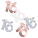 Birthday Number 16 Rose Gold Glitz Foil Confetti (14g)