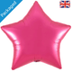36" Fuchsia Star Shaped Foil Balloon (1) - Packaged