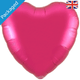 36" Fuchsia Heart Shaped Foil Balloon (1) - Packaged