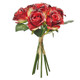 27cm Red Mini Budrose Handtie Bouquet - 7 Heads (1)