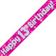 13th Birthday Pink Banner - 2.7m (1)