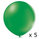 2ft Belbal Leaf Green Latex Balloons (5)