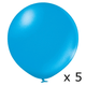 2ft Belbal Cyan Latex Balloons (5)