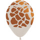 12 inch Giraffe Print Latex Balloons (25)