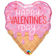 21 inch Valentine's Ice Cream Cone Foil Balloon (1)