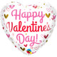18 inch Valentine's Hearts & Speckles Foil Balloon (1)
