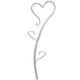 Heart-Shaped Orchid Stake - 55cm (1)
