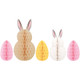 Honeycomb Bunny & Easter Egg Centrepiece Decorations (5)