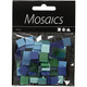 Blue & Green Assorted Mini Mosaic Squares (25g)