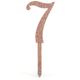 Sparkling Fizz Number 7 Rose Gold Acrylic Cake Topper (1)