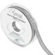 Metallic Shimmer Silver Woven Ribbon - 10mm x 20m (1)