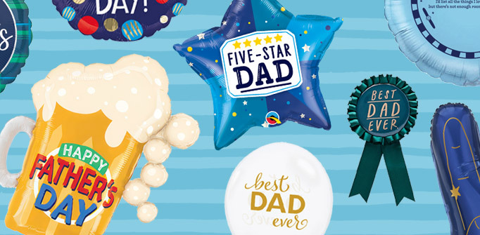 Celebrate Father’s Day with a fantastic range of balloons, accessories and more!