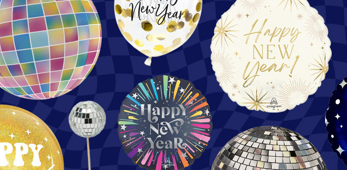 Shop our New Year balloons, partyware and more!
