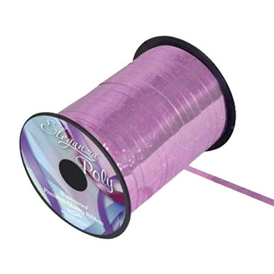 Holographic Light Pink Ribbon - 250yd Spool (1)