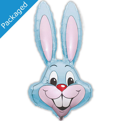 Balloon Inflatable Rabbit Blue 35 inch Pale Blue Rabbit Head Foil Balloon (1)