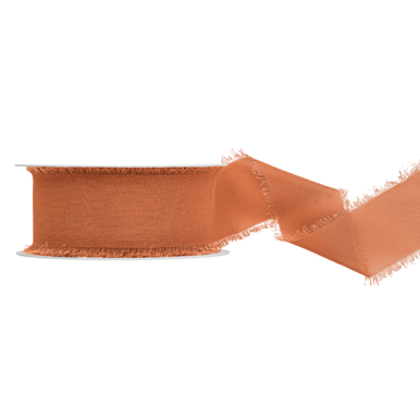 Copper Chiffon Ribbon - 40mm x 10m (1)
