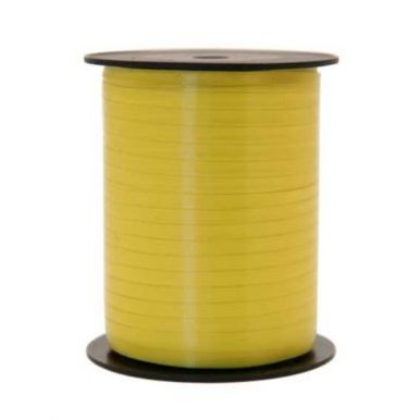 Yellow Curly Ribbon Daffodil Yellow Curling Ribbon - 500m Spool (1)