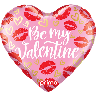 18 inch Be My Valentine Kisses Foil Balloon (1)