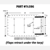 Pioneer w/ Flaps, 9'8" x 28' | Mega Mesh Tarp