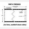 Universal - 8' x 28' Roll-off tarp - hem w/ seatbelt webbing | Mega Mesh