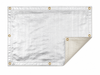 18 oz. Aluminized Fiberglass Welding Blanket w/ Grommets 24'' Apart