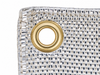 18 oz. Aluminized Fiberglass Welding Blanket w/ Grommets 24'' Apart
