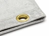 18 oz. Aluminized Fiberglass Welding Blanket w/ Grommets 24'' Apart