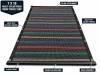 7' X 18' F/S Multi-Color Mesh Dump Truck Tarp