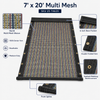 7' X 20' F/S Multi-Color Mesh Dump Truck Tarp