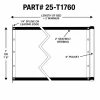 7' X 18' F/S 18 oz. Black Vinyl Dump Truck Tarp