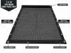 7' X 18' F/S Heavy Duty Black Mesh Dump Truck Tarp