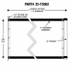 7' X 20' F/S Heavy Duty Black Mesh Dump Truck Tarp