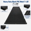 7' X 20' F/S Heavy Duty Black Mesh Dump Truck Tarp